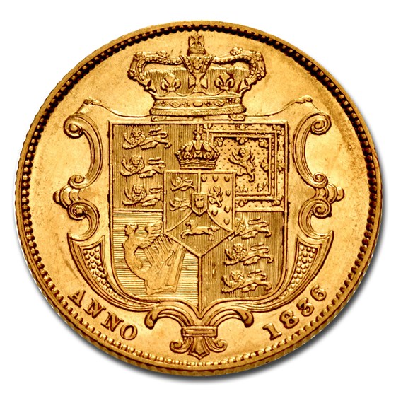 Buy 1836 Great Britain Gold Sovereign William IV AU55 NGC APMEX